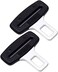 Car Seat Belt Clips, Universal Seat Belt Silencers Plugs Carbon Fiber Alarm Stoppers for Most Car Seats Belt Buckles, Auto Seat Belt Clickers Car Belt Accessories (2 Pcs)
