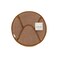 LA Collection Jute Bread Basket Dark Brown