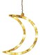 Crescent Moon Star Curtain LED Fairy Lights Yellow 3.5meter