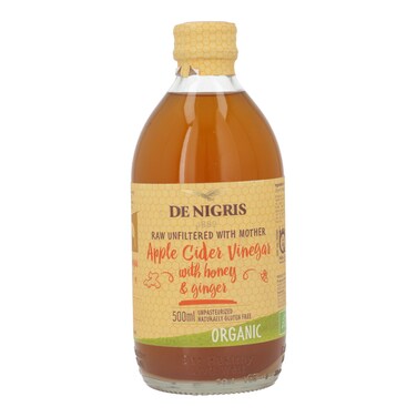 De Nigris Apple Cider With Honey &amp; Ginger Organic 500 ml