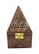 Generic Pyramid Shape Incense Burner Holder, Brown 15X9Centimeter