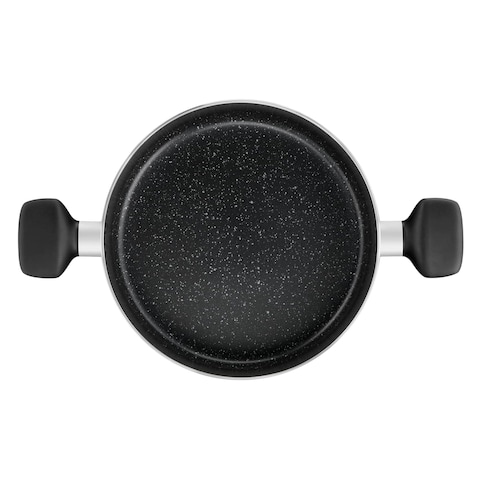 Tefal Dark Stone Cookware Set 9 Pieces Black