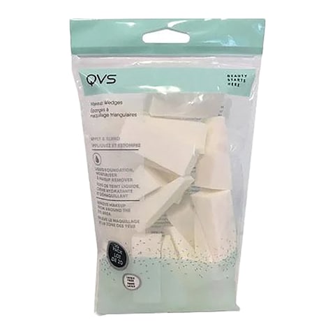 Buy QVS Makeup Wedges White 20 count in Saudi Arabia