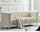 Luxury Design European Style Living Room Sofa Set Furniture Design Modern Velvet Fabric 3 Seater Sofa (beige)