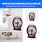 STARGOLD Rechargeable Fan 12 Inch AC/DC Oscillating Fan 22W With 8Pcs Super Bright LED Light