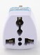 Voberry - US/EU/AU To UK/HK/AC Travel Adapter White