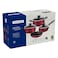 Tramontina 7 Pieces Red Aluminum Cookware Set with Interior and Exterior Starflon Max Nonstick Coating