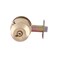 Geepas Stainless Steel Cylindrical Lock Gold Plated - Security Lock | 53Mm 304 Stainless Steel Knobs With Latch Bolt, Stricker &amp; Screws With Key Operation | Ideal For Bedroom, Bathroom &amp; More