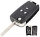 Rubik 3 Button Remote Control Cover Uncut Key FOB Shell Case For Chevrolet Camaro Cruze Chevy Equinox Sonic Terrain (No Remote Chip)