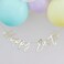Gold Happy Easter Bunting Banner Decoration
