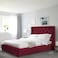 In House Lychee Velvet Bed Frame - Queen - 200x160 cm - Burgundy