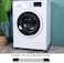 Portable Washing Machine Stand Movable Adjustable Fridge Base, Furniture Universal Mobile Base  Non-Slip with Lock Fixed, Suitable for Dryer/Cabinet/Sofa Etc