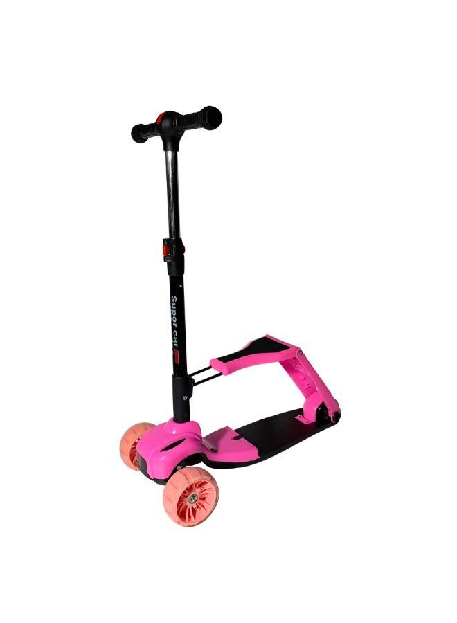 Wtrtr Folded Seat And Adjustable Handlebar Folding Kick Scooter For Kids