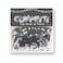 Mettalic Top Hats And Stars Confetti Silver