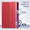 Case For Samsung Galaxy Tab S9 Ultra 14.6-Inch, Translucent Back Tri-Fold Stand Protective Tablet Cover, Support S Pen Charging Auto Wake/Sleep Red