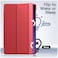 Case For Samsung Galaxy Tab S9 Ultra 14.6-Inch, Translucent Back Tri-Fold Stand Protective Tablet Cover, Support S Pen Charging Auto Wake/Sleep Red