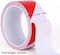 Hazard Warning Tape, 3&quot; x 100 yards Red and White Non-Adhesive Barrier Tape, Caution Safety Barricade Construction Tape for Danger/Hazardous Areas