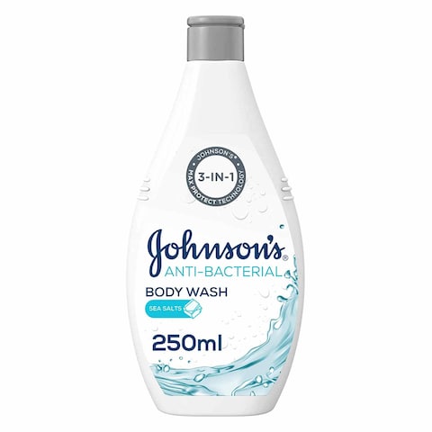 Buy Johnsons Body Wash Anti-Bacterial Sea Salts 250 ml in Kuwait