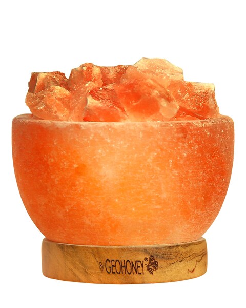 Geohoney Himalayan Salt Lamp With USB Mini - Fire Bowl