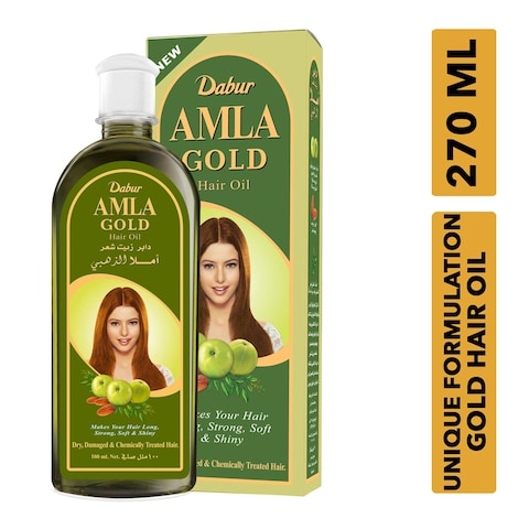 Dabur Amla Gold Hair Oil for Chemically Treated Hair - 270ml