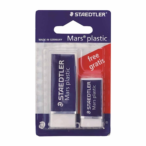 Staedtler Mars Plastic Eraser - 1+1 Pieces