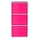 3-Tier Utility Shelf Pink 79.5x24x38.5cm