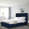 In House Alkmar Velvet Bed Frame - Single - 200x100 cm - Dark Blue