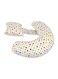 Moon Multi-Position Comfortable Pregnancy Pillow Cotton, Multicolour, 57X46X14cm