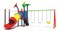 Rbwtoys Outdoor Play Toys Slide For Kids And Swing For Kids Playground Toys High Quality For Kids Activities Set Model No. RW-12040 Size 590&times;400&times;280cm