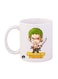 Bp Anime One Piece Printed Mug White/Green/Yellow 12Ounce