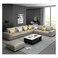 Nordic style luxury furniture sofa set corner sofa l shaped sofa (CREAM)