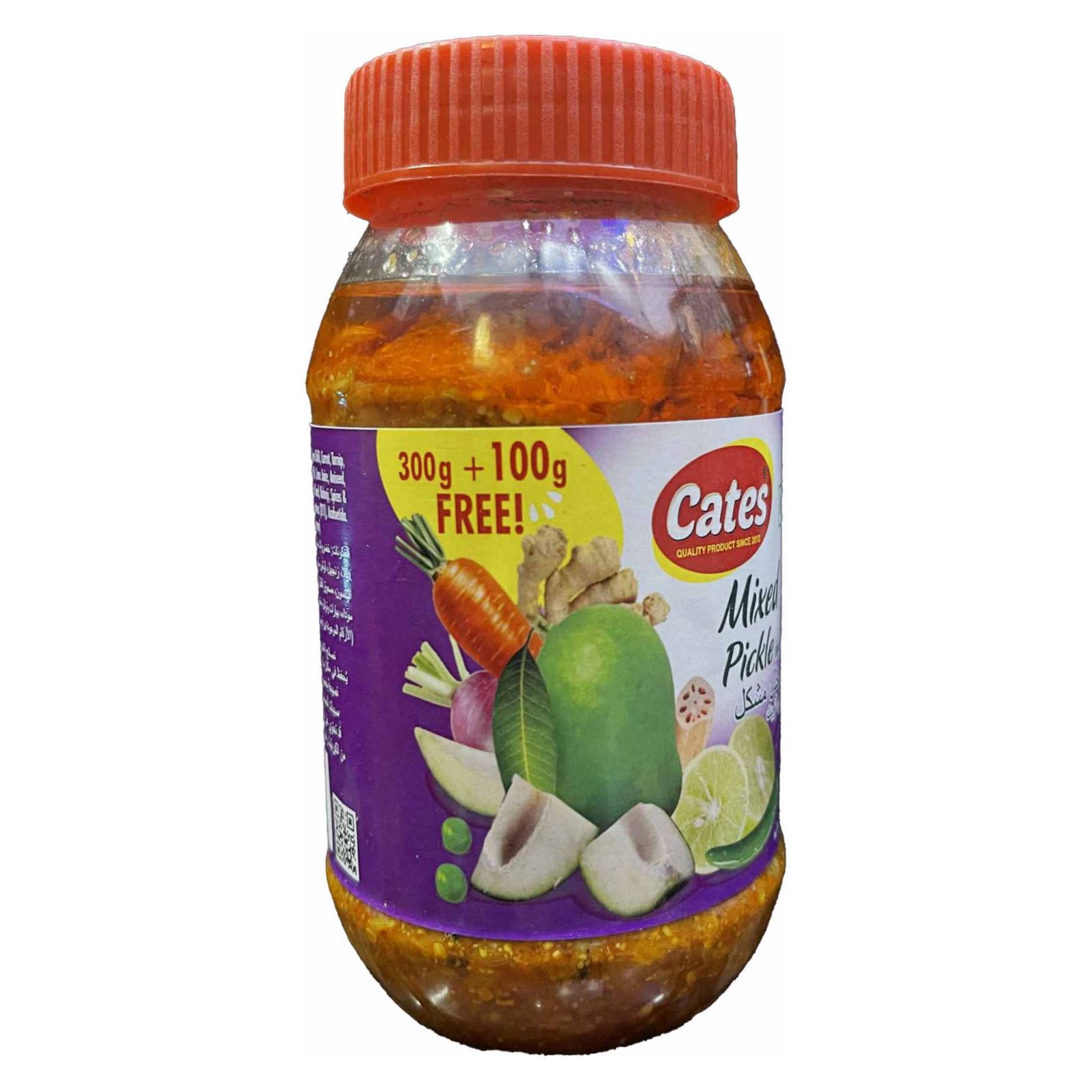 Cates Mixed Pickle in Oil (Achar) 400g