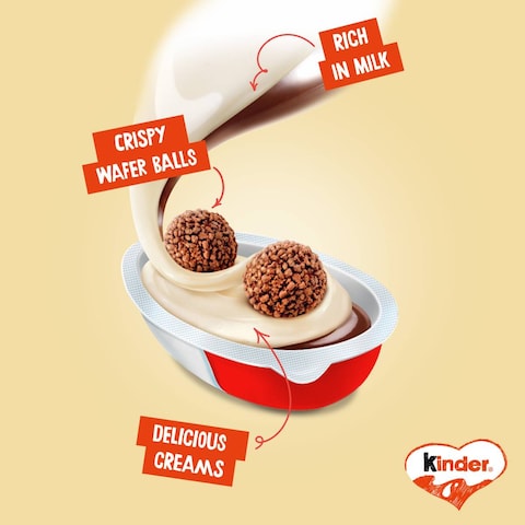 Kinder Joy Girl Cocoa &amp; Milk Cream Egg with Toy, 20g