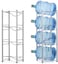 Generic Water Bottle Holder 4-Tier Cooler Jug Rack, 5 Gallon Water Bottle Storage Rack Detachable Heavy Duty Chrome Water Bottle Cabby Rack Caddy Carrier With Holder, (Mix Color)