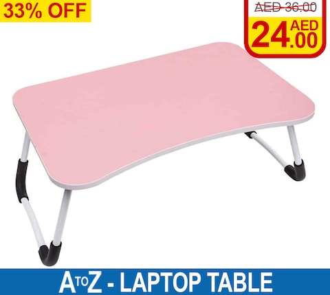 Foldable Laptop Table Pink