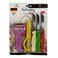 Solingen Knife+Peeler 5Pcs Solid Color Handle Color Assorted