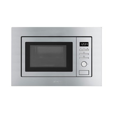 Smeg Universal Built-in Electric Microwave Oven 20L FMI020X Silver