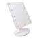 Lavish LED Cosmetic Makeup Mirror 360 Degrees Rotating ABS Plastic Frame 22 LED Lights [1-Unit, White]