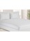 Krude Fitted Sheet 1Pc-Fabric: 100% Cotton 250Tc Sateen 1cm Stripe Cotton, White 100X200+25cm