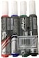 Generic Whiteboard Marker 4Pcs, 4 Colors. Red, Green, Black, Blue.