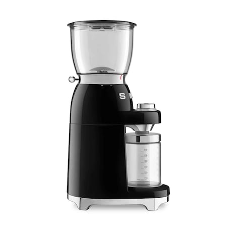 Smeg 50&#39;s Style Coffee Grinder CGF01BLUK Black/Silver 150W