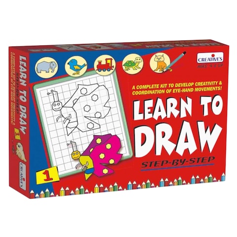 Creative&#39;s Learn To Draw Step By Step 1 Drawing Book