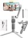 Zhiyun Smooth Q3 Smartphone Gimbal Stabilizer Handheld 3-Axis With Led Fill Light Grip Tripod Vlog Compatible With iPhone 12 11 Pro Max X XR XS Android With Gesture Control