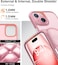 TORRAS Magnetic Shockproof For iPhone 15 Case, 18N Strong Magnetic, 12 FT Military-Grade Protection, MagSafe, Protective Translucent Matte Slim Case, Guardian Magnetic Series, Light Pink