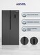 EGNRL 650L Side By Side Inverter Based Refrigerator-Freezer &lrm;With Digital Control And Temperature Display, No-Frost, LED-Light Inox EGR820S, 1 Year Warranty