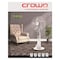 Crownline Rechargeable Stand Fan RF-241 White 18inch