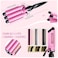HYX Hair Curling Wand Tongs, 3 Barrel Hair Waver Hair Curler For Short or Long Hair 22mm, Professional Ceramic Hair Crimpers with 2 Temperature Control
