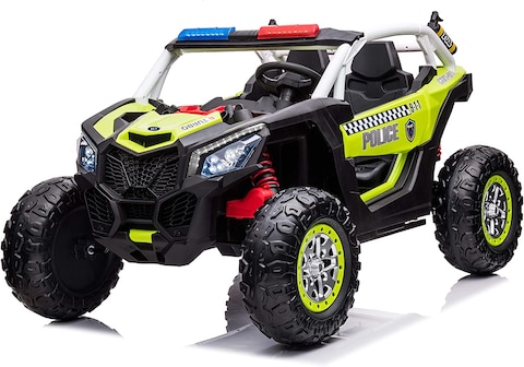 Lovely Baby Powered Riding Jeep For Kids LB 118E, Police (M4) (Green)