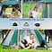 HEXAR&reg; Camping Tent 6 Person Automatic Instant Pop-Up Tent Lightweight Portable Tent Outdoor Camping Waterproof Windproof Camping Tent Removable Cover and Mesh Windows 2 Doors with Carry Bag