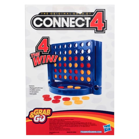 Hasbro Connect 4 Grab &amp; Go Travel Game 6+ Years